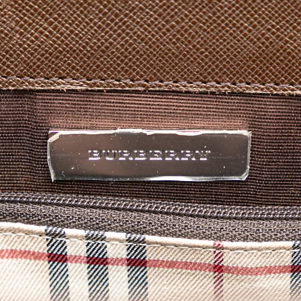 Pre-owned Burberry Leather Tote Brown
