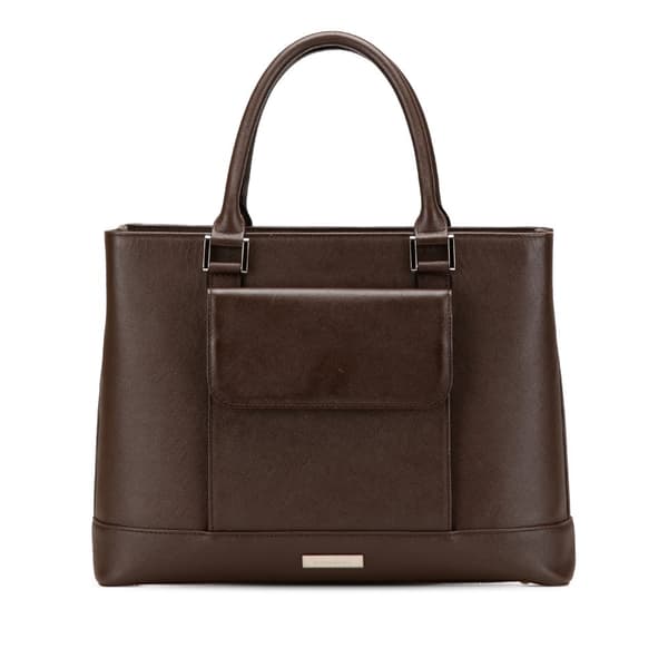 Pre-owned Burberry Leather Tote Brown