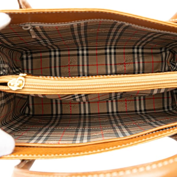 Pre-owned Burberry Leather Tote Brown