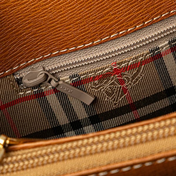 Pre-owned Burberry Leather Tote Brown