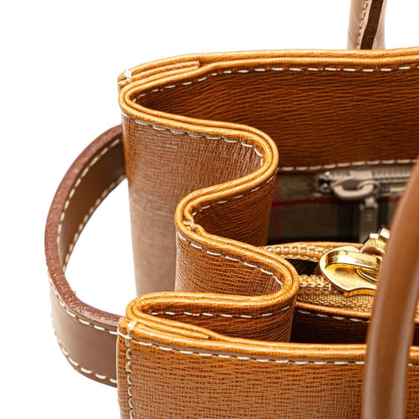Pre-owned Burberry Leather Tote Brown