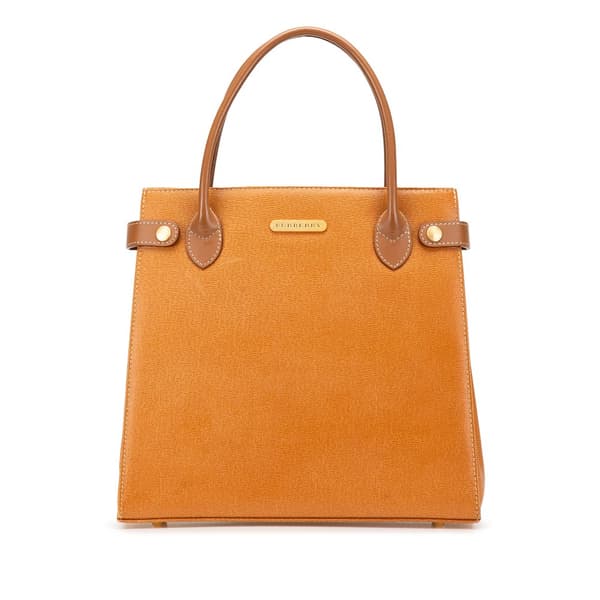 Pre-owned Burberry Leather Tote Brown