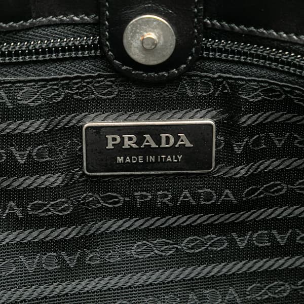 Pre-owned Prada Spazzolato Tote Black
