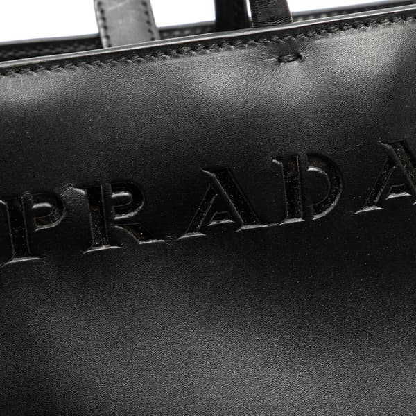 Pre-owned Prada Spazzolato Tote Black