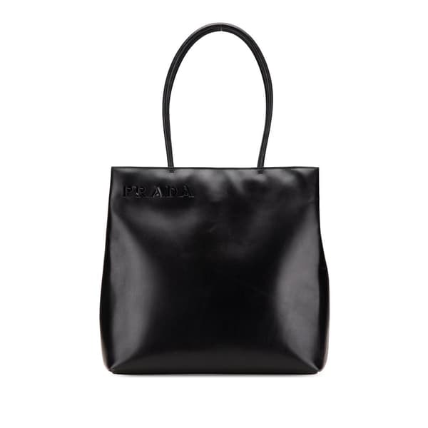 Pre-owned Prada Spazzolato Tote Black