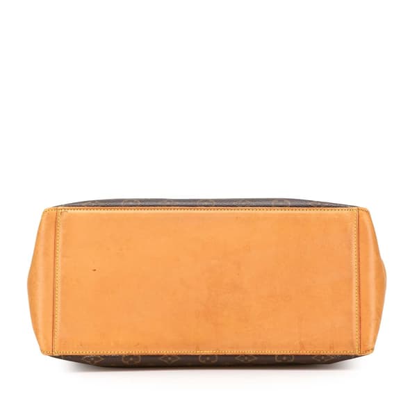 Pre-owned Louis Vuitton Monogram Cabas Mezzo Brown
