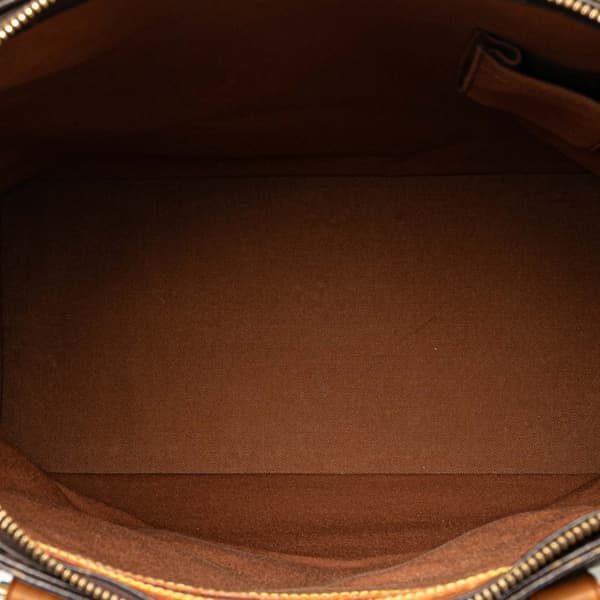 Pre-owned Louis Vuitton Monogram Cabas Mezzo Brown