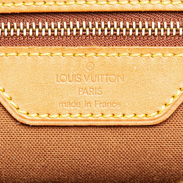 Pre-owned Louis Vuitton Monogram Cabas Mezzo Brown