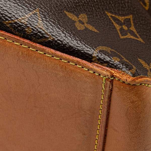 Pre-owned Louis Vuitton Monogram Cabas Mezzo Brown