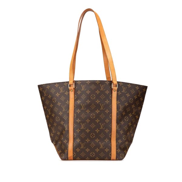 Pre-owned Louis Vuitton Monogram Sac Shopping Brown
