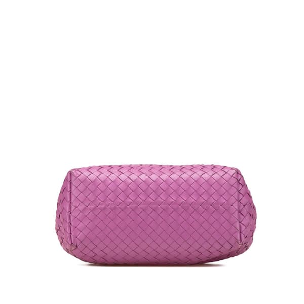 Pre-owned Bottega Veneta Small Nappa Intrecciato Bella Tote Pink