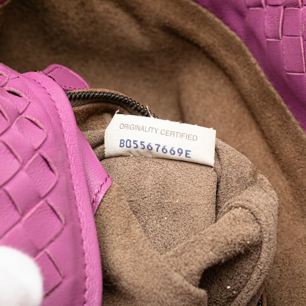 Pre-owned Bottega Veneta Small Nappa Intrecciato Bella Tote Pink