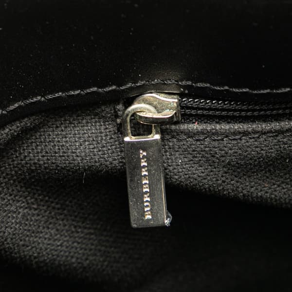 Pre-owned Burberry House Check Canvas Tote Brown