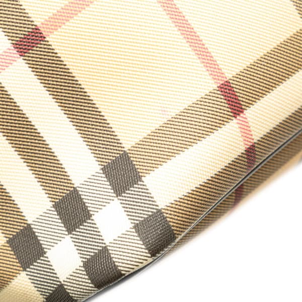 Pre-owned Burberry House Check Canvas Tote Brown
