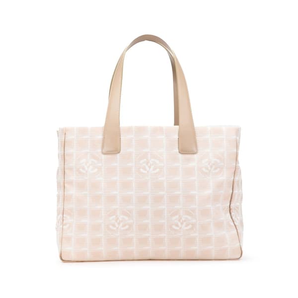 Pre-owned Chanel New Travel Line Nylon Tote Brown