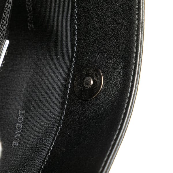 Pre-owned LOEWE Anagram Leather Tote Black