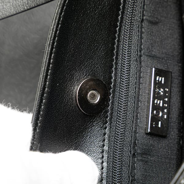 Pre-owned LOEWE Anagram Leather Tote Black