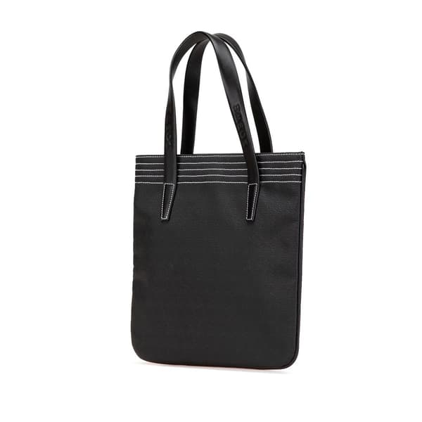 Pre-owned LOEWE Anagram Leather Tote Black