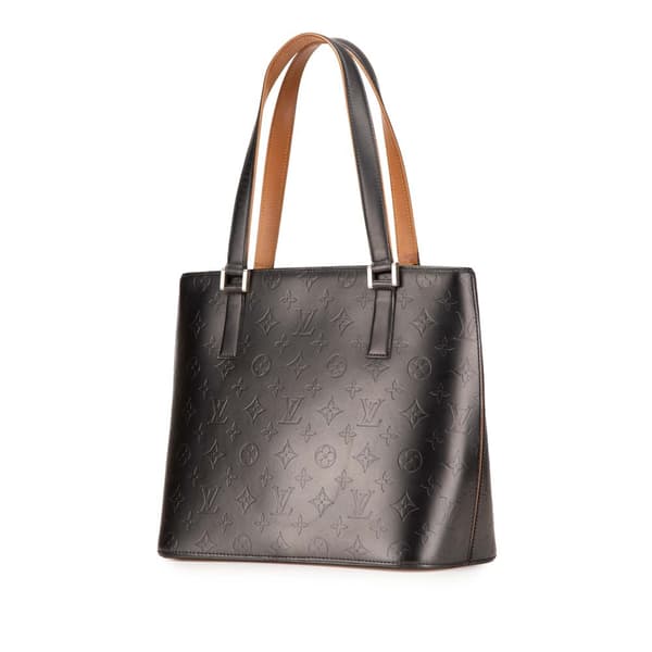 Pre-owned Louis Vuitton Monogram Mat Stockton Gray