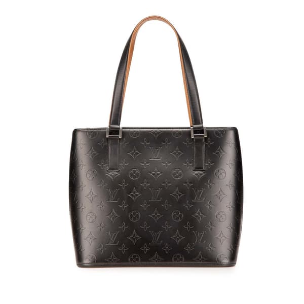 Pre-owned Louis Vuitton Monogram Mat Stockton Gray