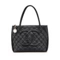 Pikkukuva 1 / 10: Pre-owned Chanel Caviar Medallion Tote Black