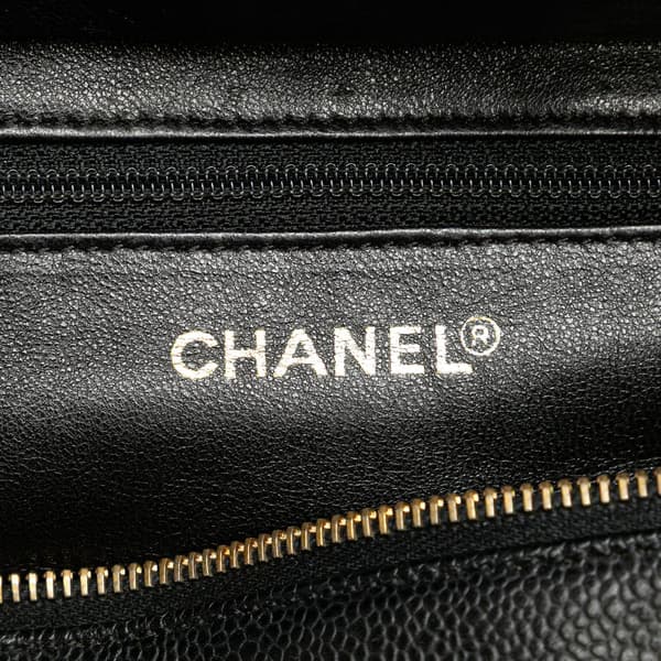 Pre-owned Chanel Grand Quilted Caviar Timeless Shopping Tote Black