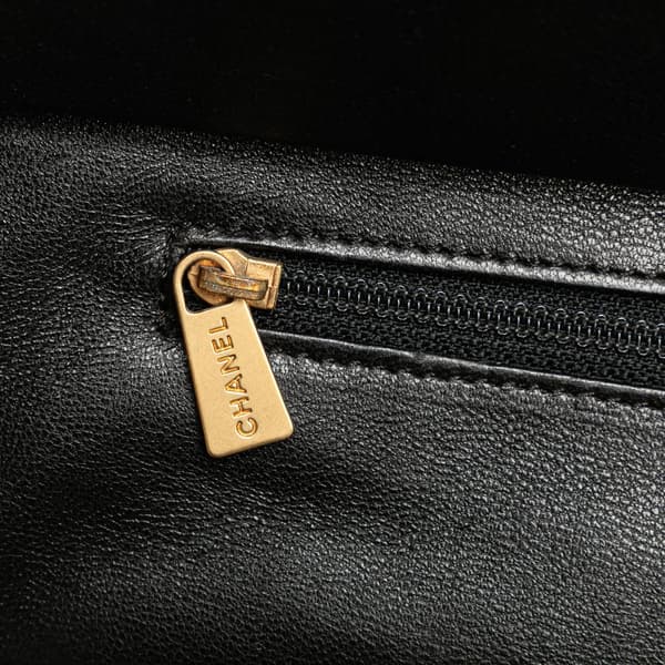 Pre-owned Chanel Grand Quilted Caviar Timeless Shopping Tote Black