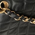 Miniatyrbild 10 av 10: Pre-owned Chanel Grand Quilted Caviar Timeless Shopping Tote Black