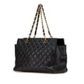 Miniatyrbild 2 av 10: Pre-owned Chanel Grand Quilted Caviar Timeless Shopping Tote Black