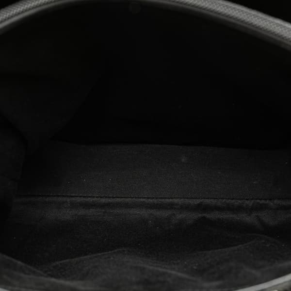 Pre-owned Gucci GG Canvas Bamboo Tote Black