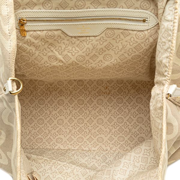 Pre-owned Louis Vuitton Monogram Tahitienne Cabas GM Brown