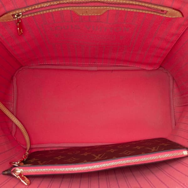 Pre-owned Louis Vuitton Monogram V Neverfull MM Brown