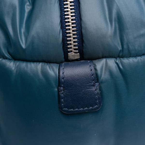 Pre-owned Chanel Small Quilted Nylon Coco Cocoon Tote Blue