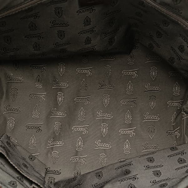 Pre-owned Gucci GG Canvas Web Jolie Tote Brown