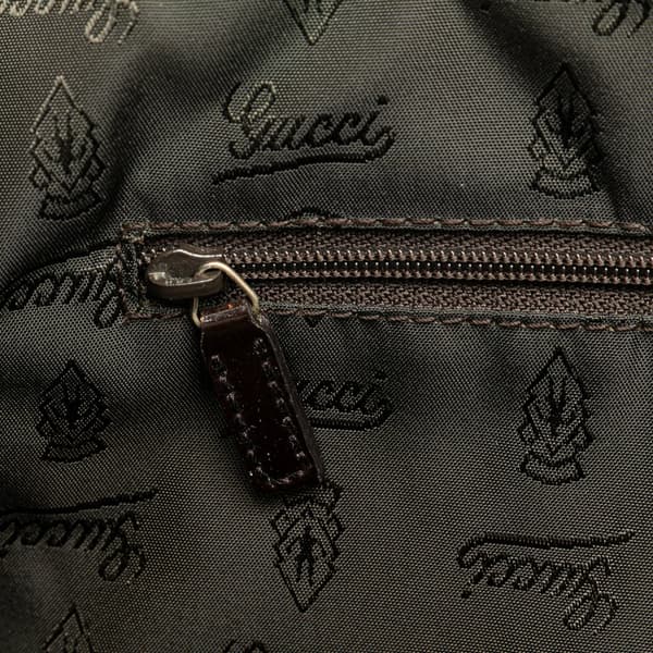 Pre-owned Gucci GG Canvas Web Jolie Tote Brown