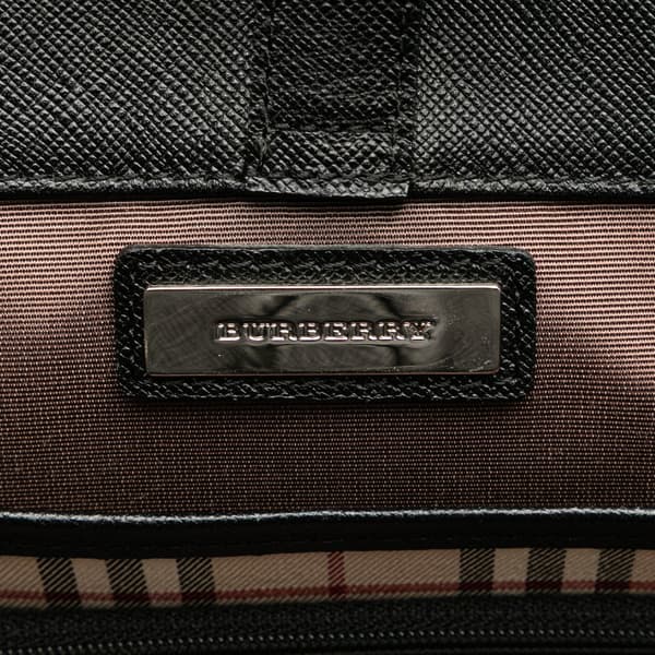 Pre-owned Burberry Leather Tote Black
