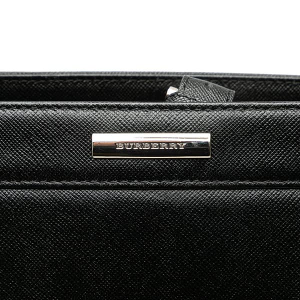 Pre-owned Burberry Leather Tote Black