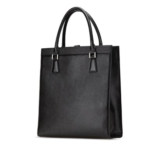 Pre-owned Burberry Leather Tote Black