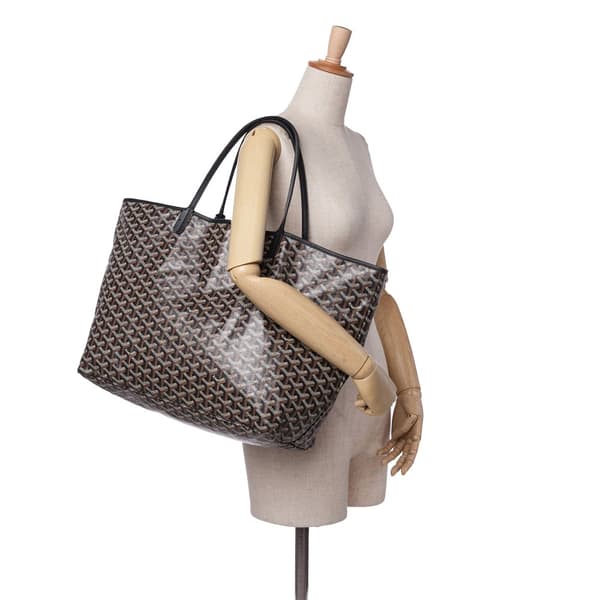 Pre-owned Goyard Goyardine Saint Louis GM Black