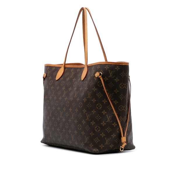 Pre-owned Louis Vuitton Monogram Neverfull GM Brown