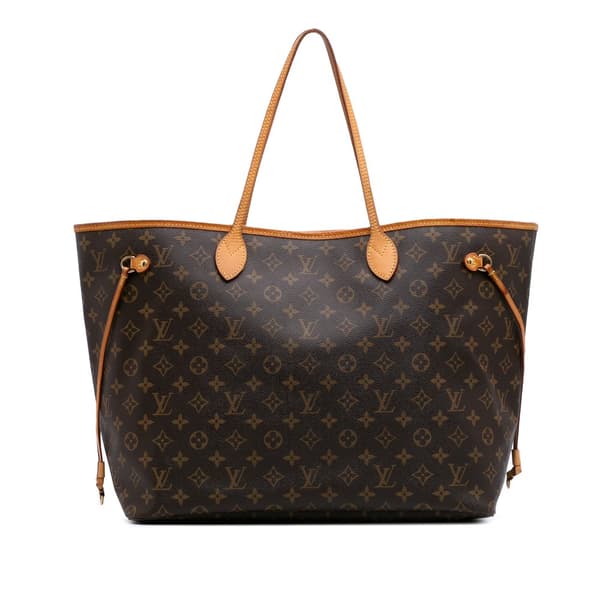 Pre-owned Louis Vuitton Monogram Neverfull GM Brown