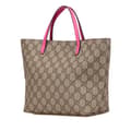 Miniatyrbild 2 av 10: Pre-owned Gucci GG Supreme Kids Rabbit Tote Brown
