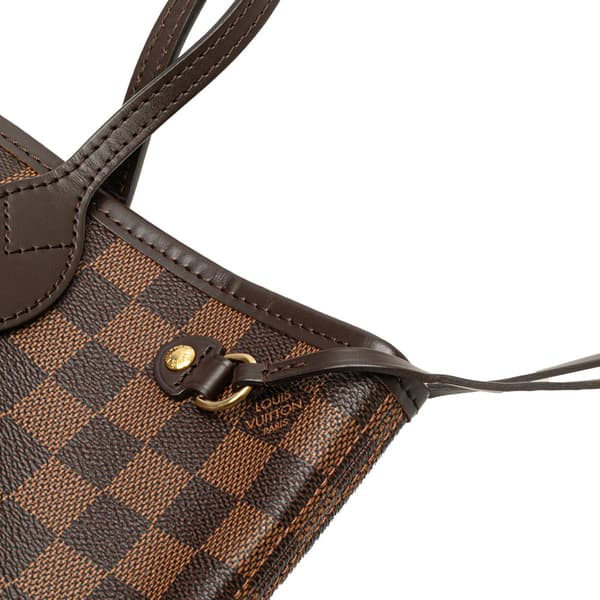 Pre-owned Louis Vuitton Damier Ebene Neverfull PM Brown