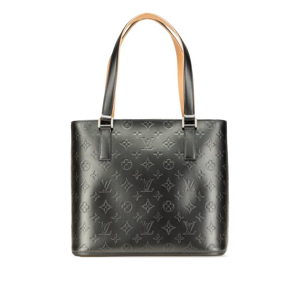 Pre-owned Louis Vuitton Monogram Mat Stockton Gray