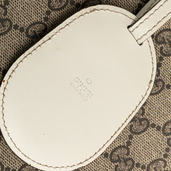 Pre-owned Gucci Medium GG Supreme Reversible Tote Brown