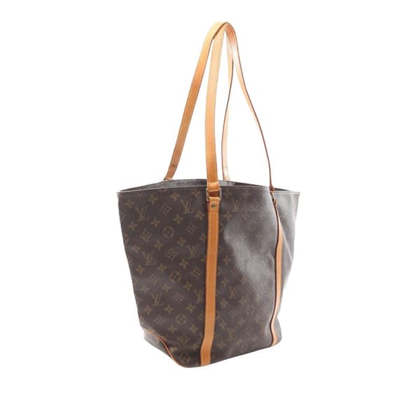 Pre-owned Louis Vuitton Monogram Sac Shopping Brown