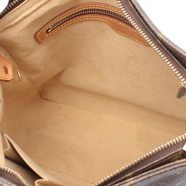 Pre-owned Louis Vuitton LOUIS VUITTON Looping GM Shoulder Bag M51145 Monogram PVC coated canvas leather Brown Used Women
