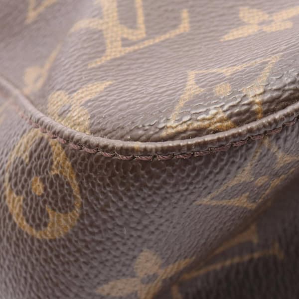 Pre-owned Louis Vuitton LOUIS VUITTON Looping GM Shoulder Bag M51145 Monogram PVC coated canvas leather Brown Used Women