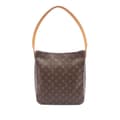 Pikkukuva 1 / 9: Pre-owned Louis Vuitton LOUIS VUITTON Looping GM Shoulder Bag M51145 Monogram PVC coated canvas leather Brown Used Women