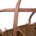Miniatyrbild 9 av 10: Pre-owned LOEWE Paulas Ibiza Denim Shell Basket Tote White